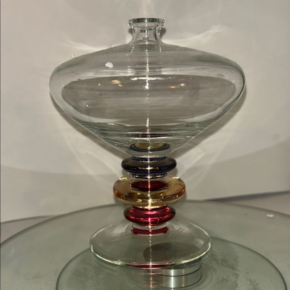 Colorful Glass Candy Dish - Picture 1 of 5